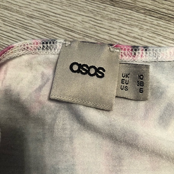 ASOS Floral Soft Flowy Jumpsuit Size 6 - Picture 5 of 6